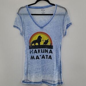 3For$20 Disney Light Blue Hakuna Matata Tee  Size L